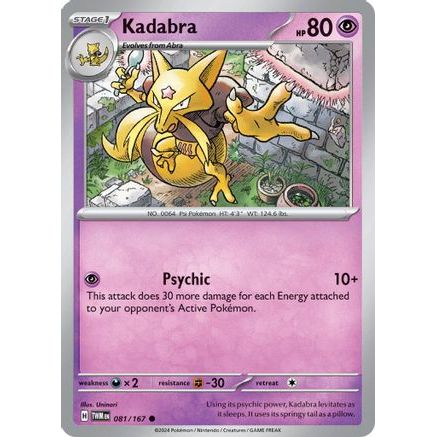 Kadabra 81 - SV06 Twilight Masquerade Reverse Holofoil