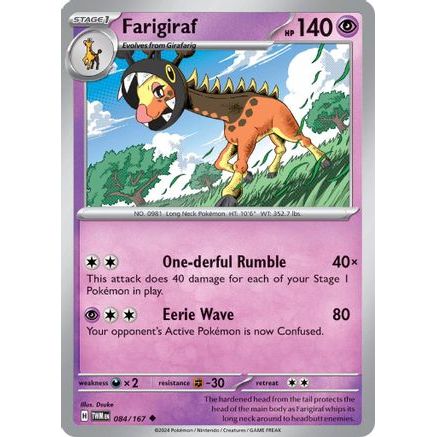 Farigiraf 84 - SV06 Twilight Masquerade Reverse Holofoil