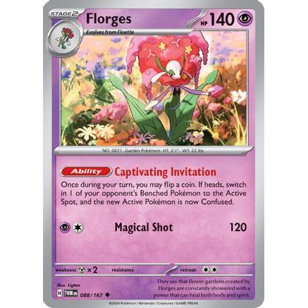 Florges 88 - SV06 Twilight Masquerade Reverse Holofoil