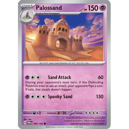 Palossand 92 - SV06 Twilight Masquerade Reverse Holofoil
