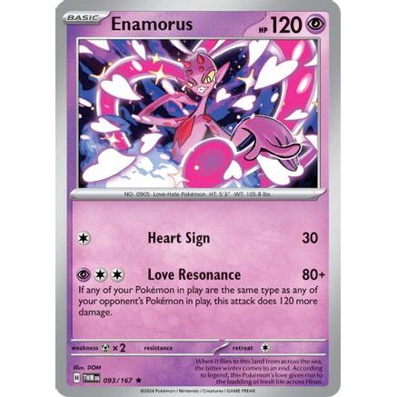 Enamorus - 093/167 93 - SV06 Twilight Masquerade Reverse Holofoil