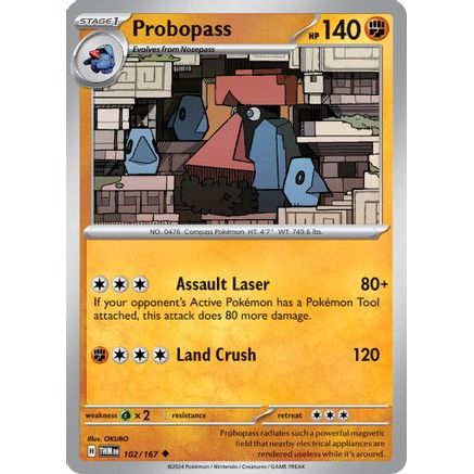 Probopass - 102/167 102 - SV06 Twilight Masquerade Reverse Holofoil