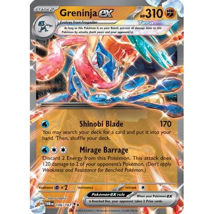 Greninja ex - 106/167 106 - SV06 Twilight Masquerade Holofoil