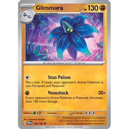 Glimmora 109 - SV06 Twilight Masquerade Reverse Holofoil