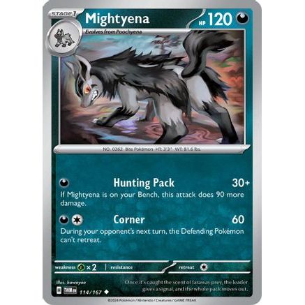 Mightyena 114 - SV06 Twilight Masquerade Reverse Holofoil