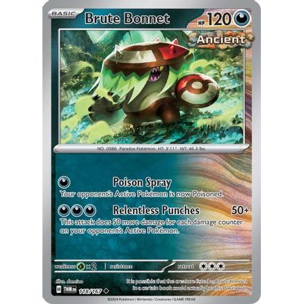 Brute Bonnet 118 - SV06 Twilight Masquerade Reverse Holofoil