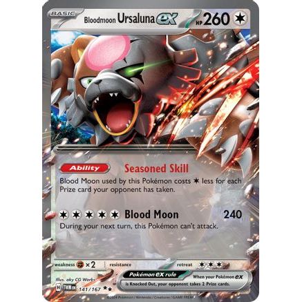 Bloodmoon Ursaluna ex - 141/167 141 - SV06 Twilight Masquerade Holofoil