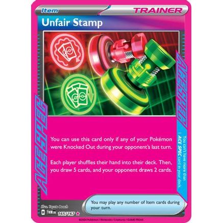 Unfair Stamp 165 - SV06 Twilight Masquerade Holofoil
