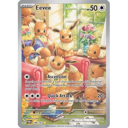 Eevee - 188/167 188 - SV06 Twilight Masquerade Holofoil