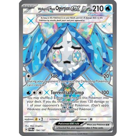 Wellspring Mask Ogerpon ex - 194/167 194 - SV06 Twilight Masquerade Holofoil