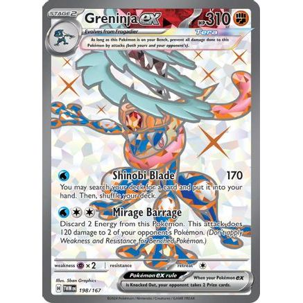 Greninja ex - 198/167 198 - SV06 Twilight Masquerade Holofoil