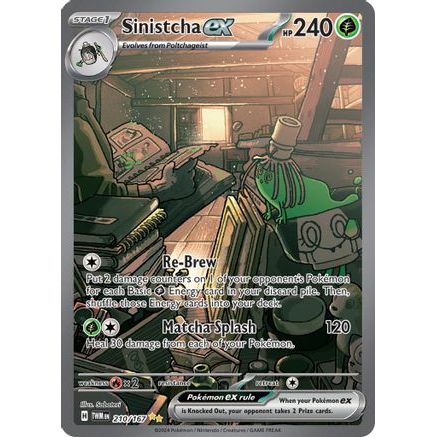 Sinistcha ex - 210/167 210 - SV06 Twilight Masquerade Holofoil