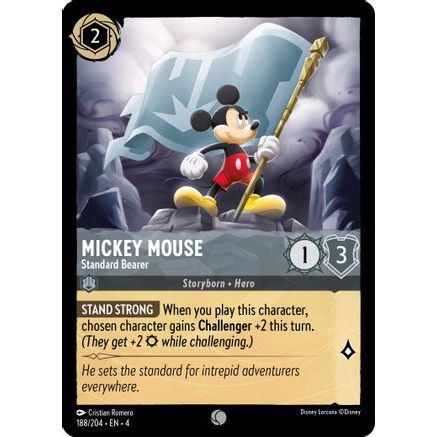 Mickey Mouse - Standard Bearer (188/204) - Ursulas Return Cold Foil