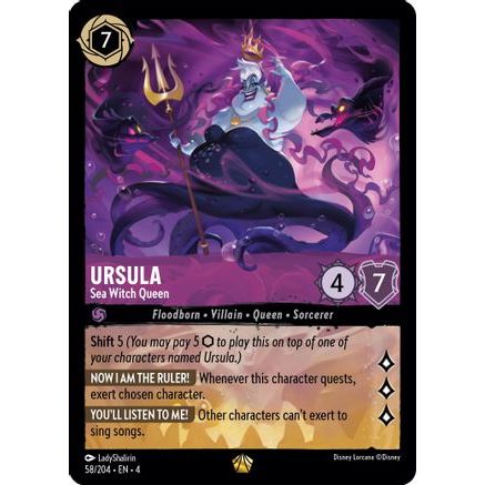 Ursula - Sea Witch Queen (58/204) - Ursulas Return Cold Foil