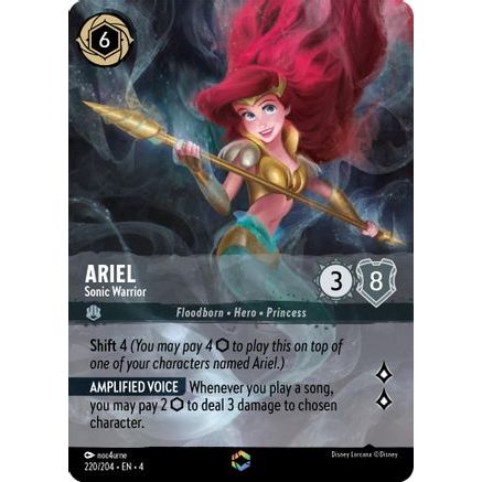 Ariel - Sonic Warrior (Enchanted) (220/204) - Ursulas Return Holofoil