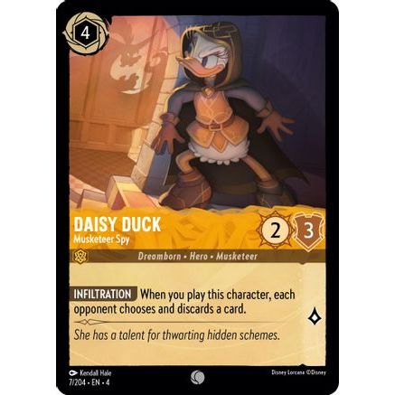 Daisy Duck - Musketeer Spy (7/204) - Ursulas Return Cold Foil