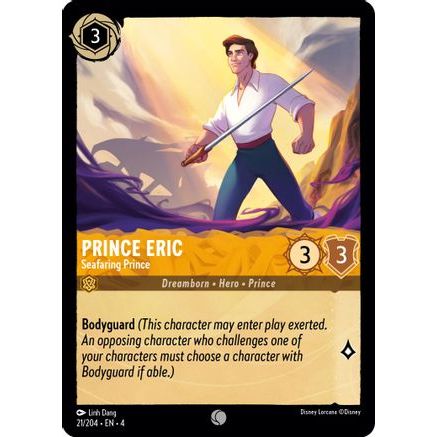 Prince Eric - Seafaring Prince (21/204) - Ursulas Return Cold Foil