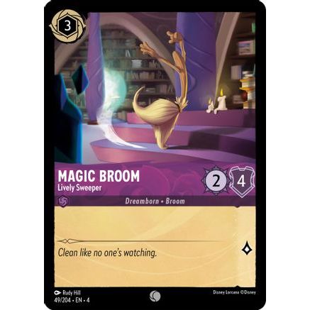 Magic Broom - Lively Sweeper (49/204) - Ursulas Return Cold Foil