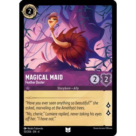 Magical Maid - Feather Duster (50/204) - Ursulas Return Cold Foil