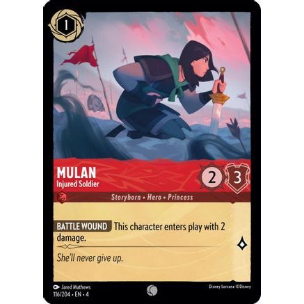Mulan - Injured Soldier (116/204) - Ursulas Return Cold Foil