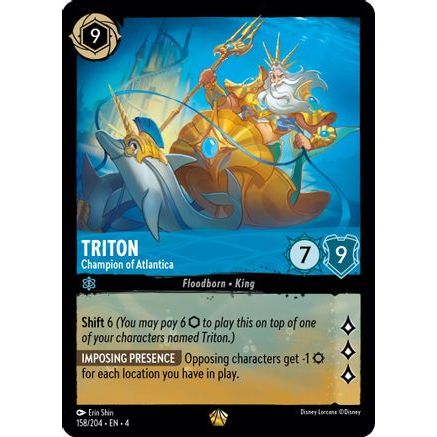 Triton - Champion of Atlantica (158/204) - Ursulas Return Cold Foil