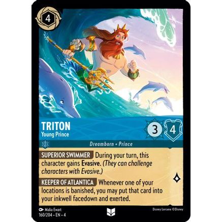 Triton - Young Prince (160/204) - Ursulas Return Cold Foil