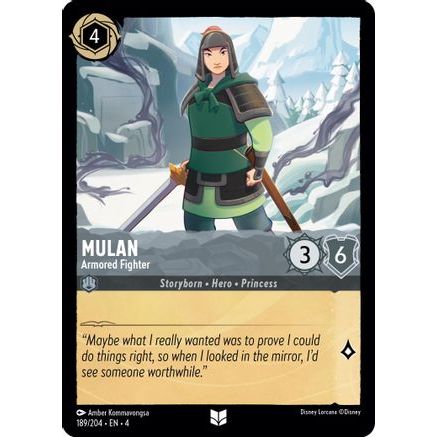 Mulan - Armored Fighter (189/204) - Ursulas Return Cold Foil