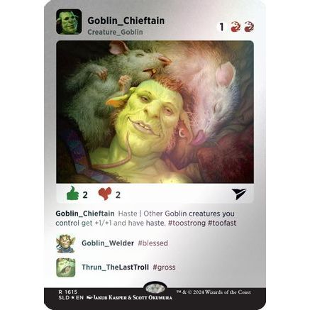 Goblin Chieftain (Rainbow Foil) (SLD-1615) - Secret Lair Drop Series Foil