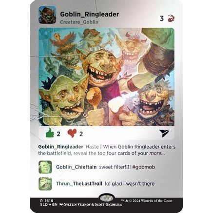 Goblin Ringleader (Rainbow Foil) (SLD-1616) - Secret Lair Drop Series Foil