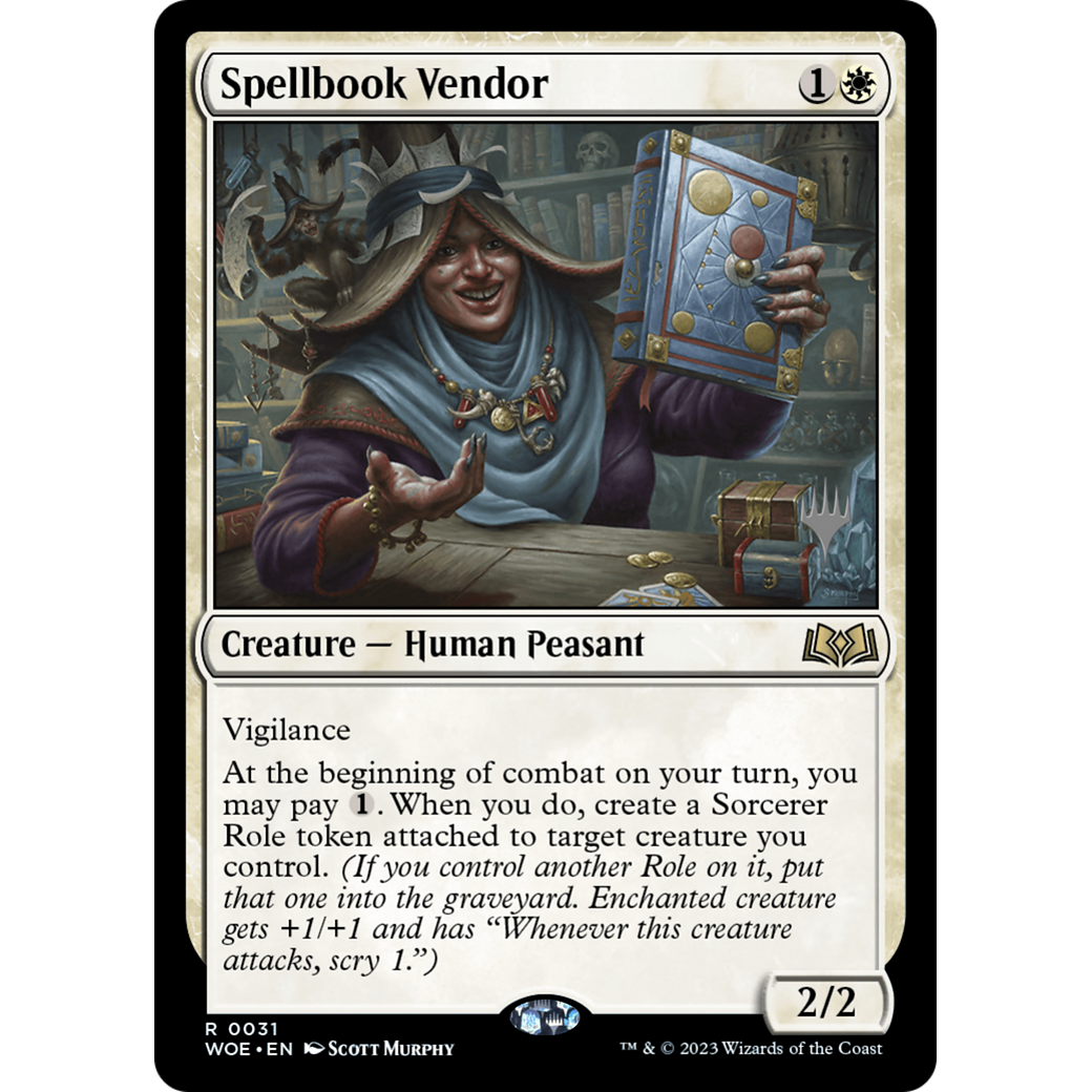 Spellbook Vendor (PPWOE-31P) - Wilds of Eldraine Promos Foil