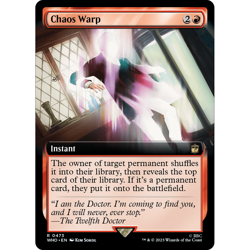 Chaos Warp (Extended Art) (WHO-473) - Doctor Who: (Extended Art) Foil