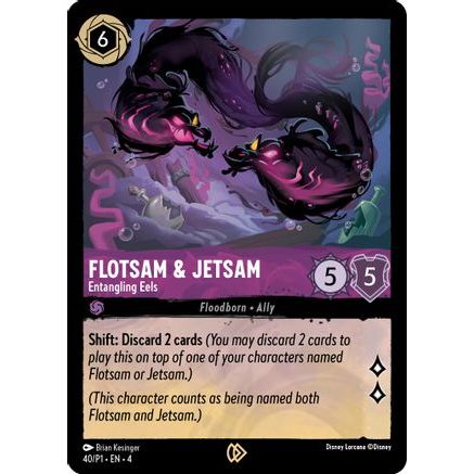 Flotsam & Jetsam - Entangling Eels (40) - Disney Lorcana Promo Cards Cold Foil