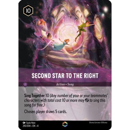 Second Star to the Right (Enchanted) (210/204) - Ursulas Return Holofoil