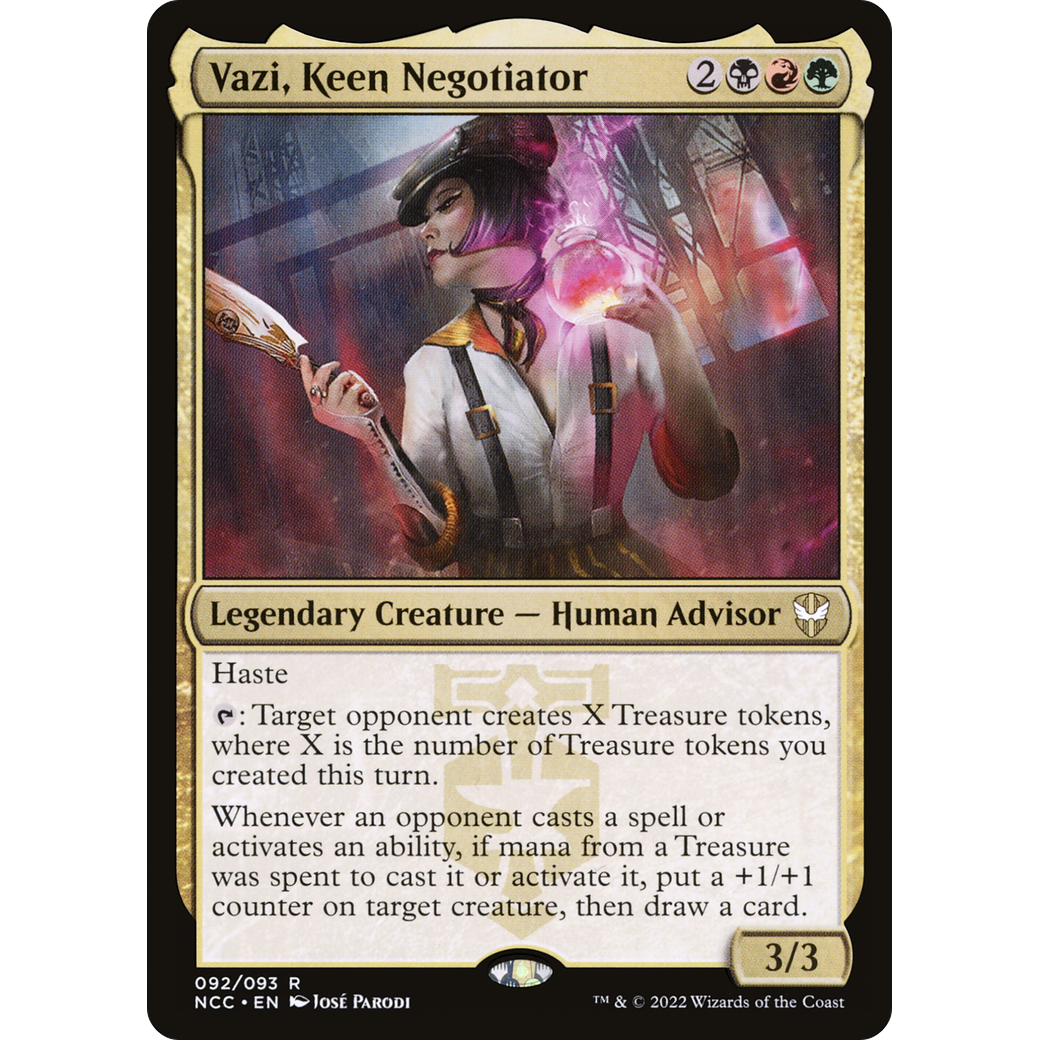 Vazi, Keen Negotiator (NCC-092) - New Capenna Commander Foil