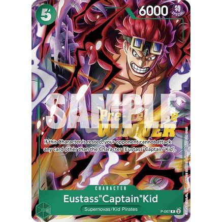 Eustass"Captain"Kid (OP-07 Pre-Release Tournament) [Winner] (P-067) - One Piece Promotion Cards Foil