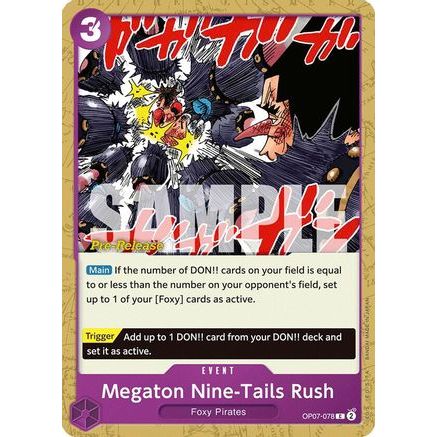 Megaton Nine-Tails Rush (OP07-078) - 500 Years in the Future Pre-Release Cards