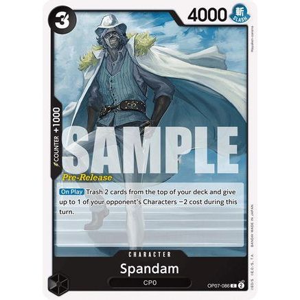 Spandam (OP07-086) - 500 Years in the Future Pre-Release Cards