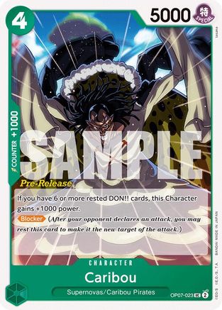 Caribou (OP07-023) - 500 Years in the Future Pre-Release Cards