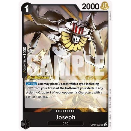 Joseph (OP07-092) - 500 Years in the Future Pre-Release Cards