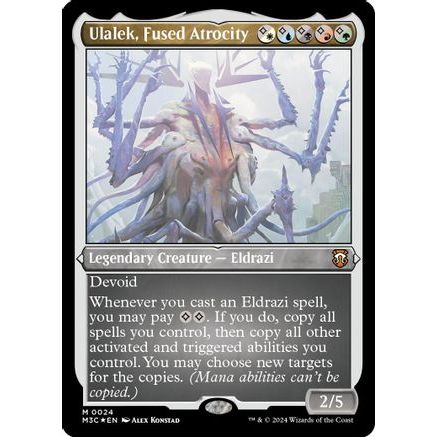 Ulalek, Fused Atrocity (Foil Etched) (M3C-024) - Modern Horizons 3 Commander Foil