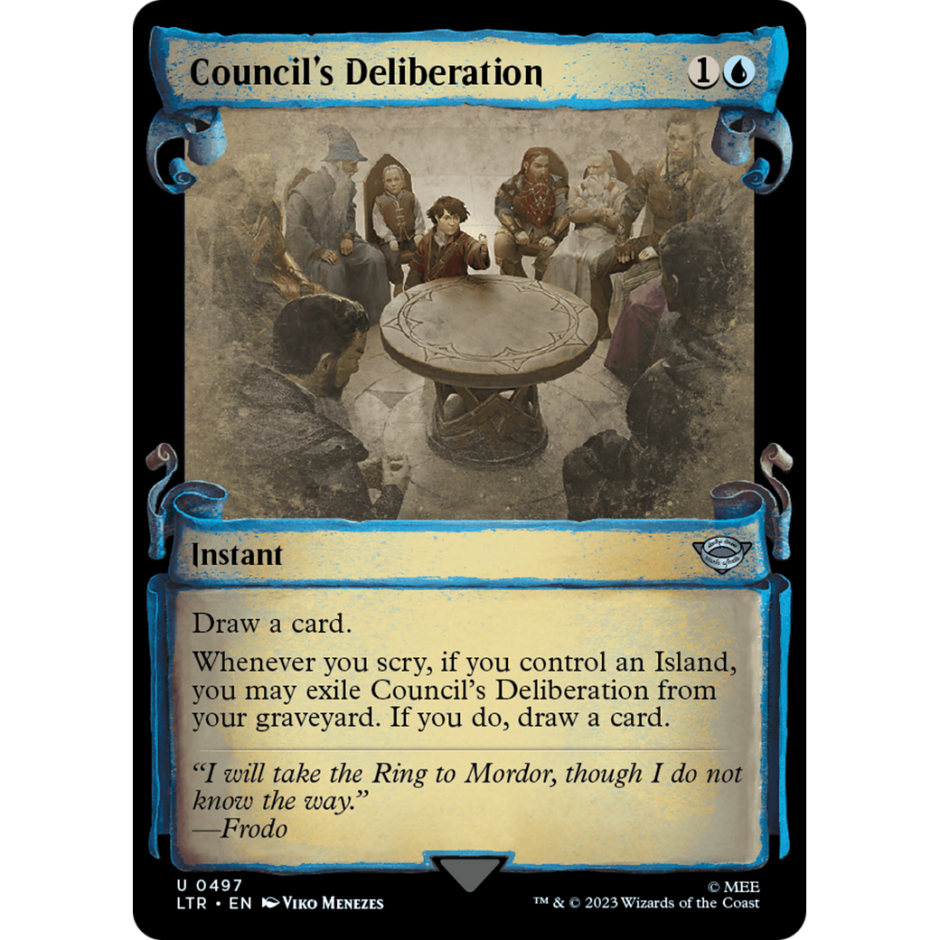 Council's Deliberation (LTR-497) - The Lord of the Rings: Tales of Middle-earth: (Showcase)