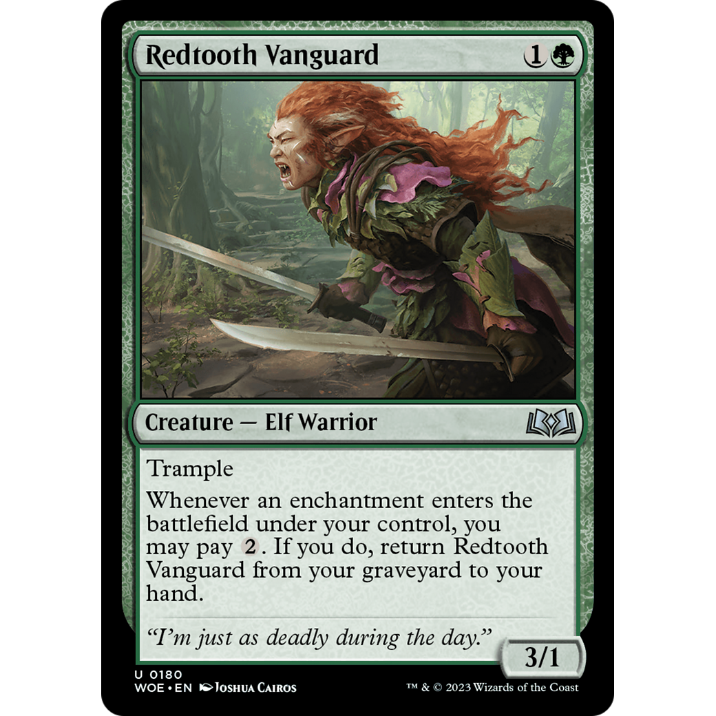 Redtooth Vanguard (WOE-180) - Wilds of Eldraine Foil
