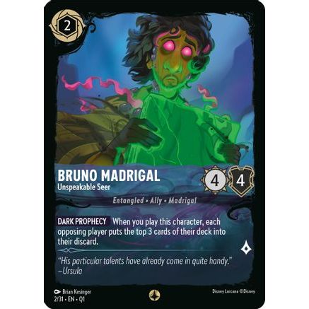 Bruno Madrigal - Unspeakable Seer (2/31) - Illumineers Quest Deep Trouble