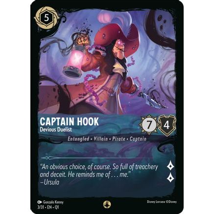 Captain Hook - Devious Duelist (3/31) - Illumineers Quest Deep Trouble