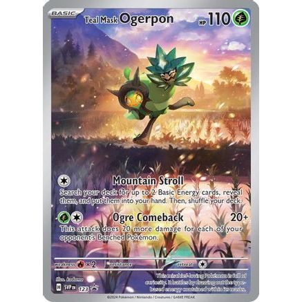 Teal Mask Ogerpon - 123 123 - SV Scarlet & Violet Promo Cards Holofoil