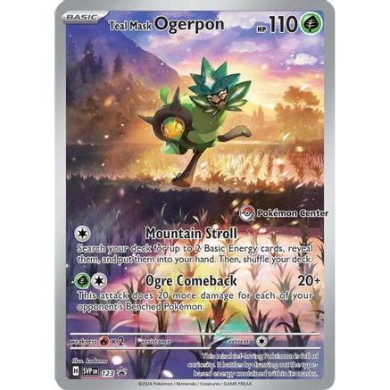 Teal Mask Ogerpon - 123 (Pokemon Center Exclusive) 123 - SV Scarlet & Violet Promo Cards Holofoil