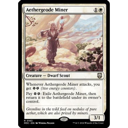 Aethergeode Miner (Ripple Foil) (M3C-163) - Modern Horizons 3 Commander Foil