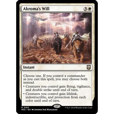 Akroma's Will (Ripple Foil) (M3C-165) - Modern Horizons 3 Commander Foil