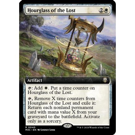 Hourglass of the Lost (Extended Art) (Ripple Foil) (M3C-040) - Modern Horizons 3 Commander Foil