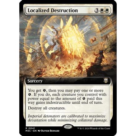 Localized Destruction (Extended Art) (Ripple Foil) (M3C-041) - Modern Horizons 3 Commander Foil